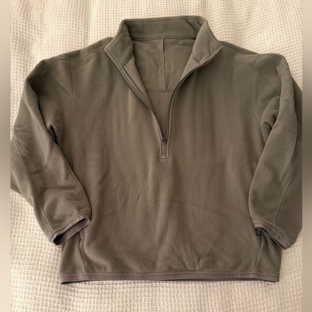 lululemon athletica Gray Quarter-Zip Sweatshirt